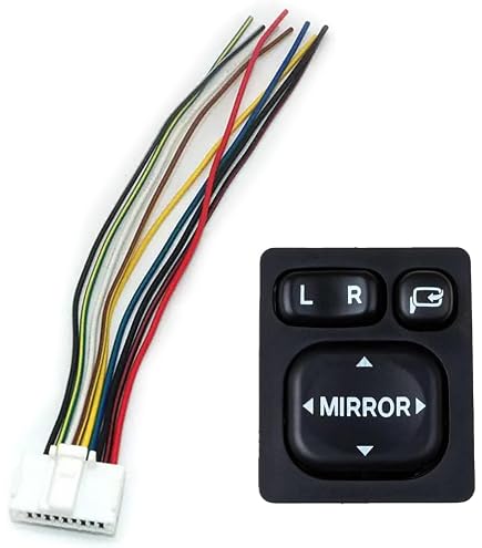Amazon.com: uxcell Rear View Power Mirror Switch Folding Fit for